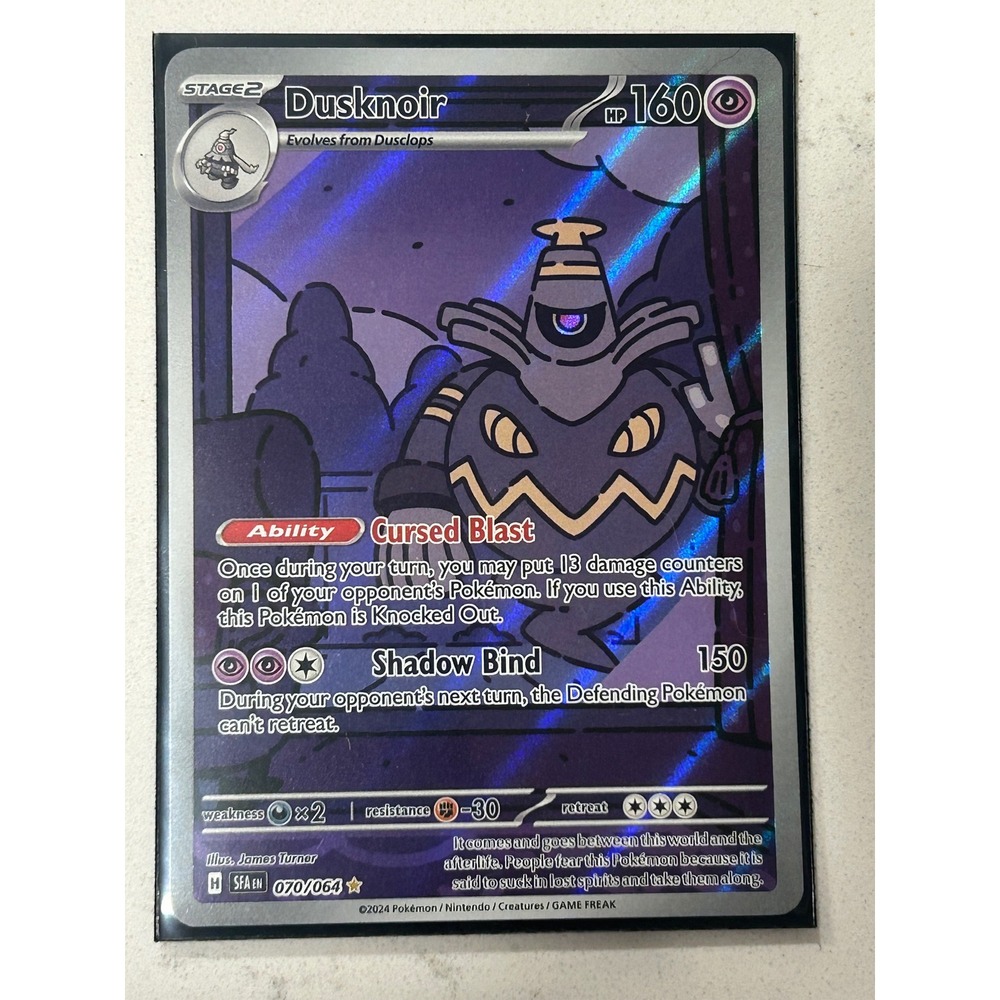 Pokemon Dusknoir 070/064 Illustration Rare Shrouded Fable Full Art Holo Card